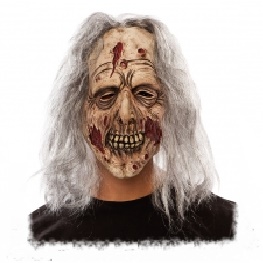 mascara zombie con pelo