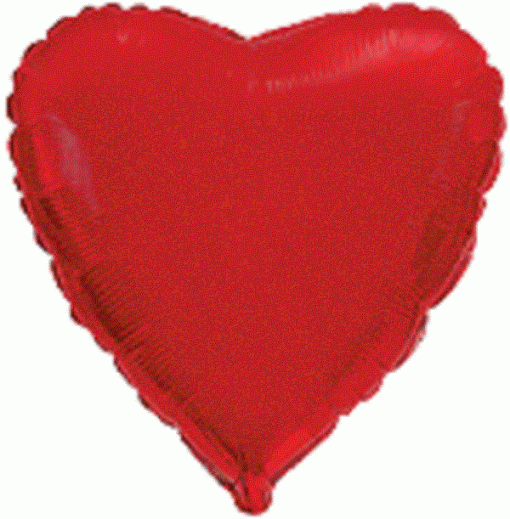 Globo Foil Corazón Pastel Rojo