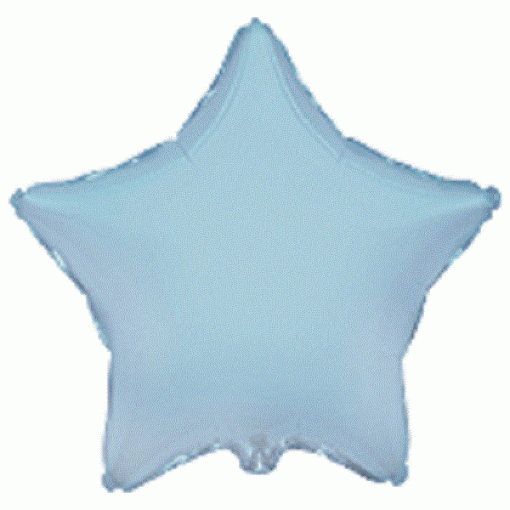 Globo Foil Estrella Pastel Azul Bebe