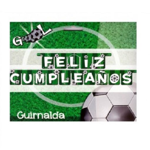 Guirnalda Feliz Cumpleaños Fútbol