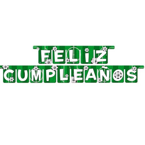 Guirnalda Feliz Cumpleaños Fútbol - Imagen 2