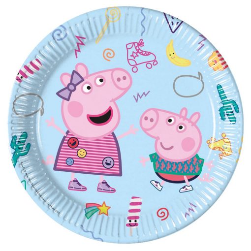 Platos Peppa Pig 23 cm. 8 uds.