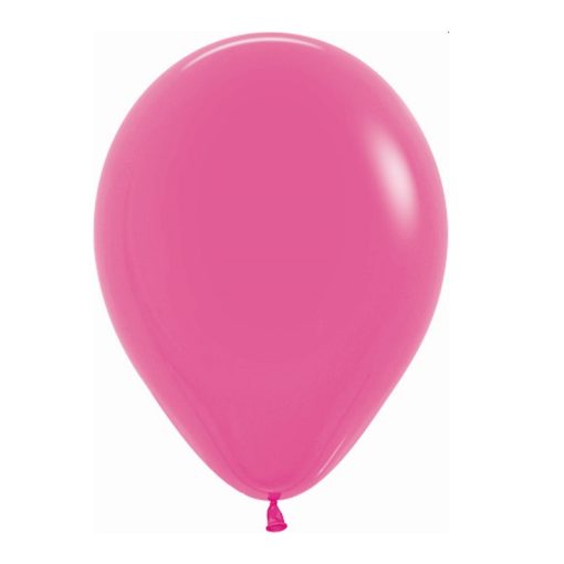 Globo Látex R12 ( 30 cm) Fashion Sólido Fucsia 50 ud.